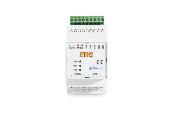 ETH2 - Konwerter standardu 10Base-T na M-Bus Master 10 oraz na RS232